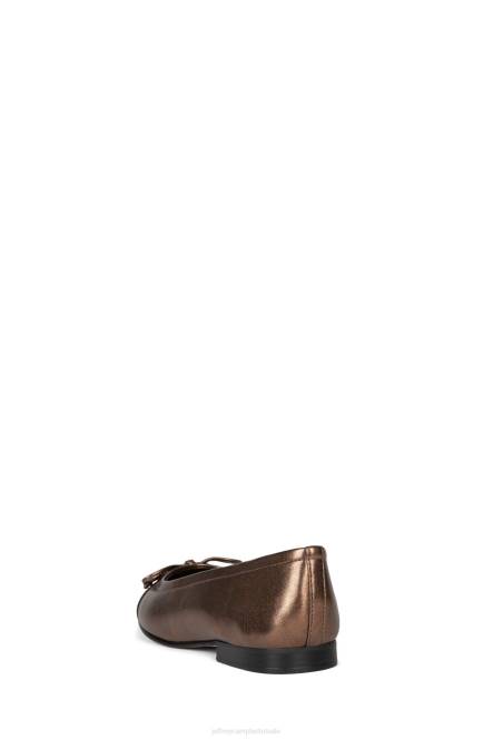 Jeffrey Campbell arabesk NDHB192 ballerina's donkerbruine combi vrouwen