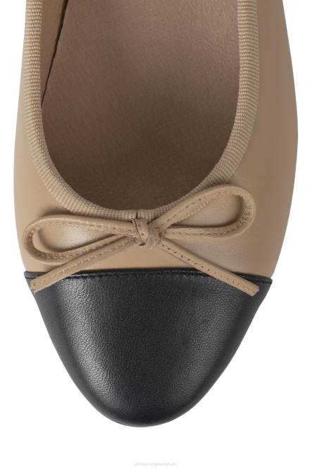 Jeffrey Campbell arabesk NDHB197 ballerina's natuurlijk zwart vrouwen