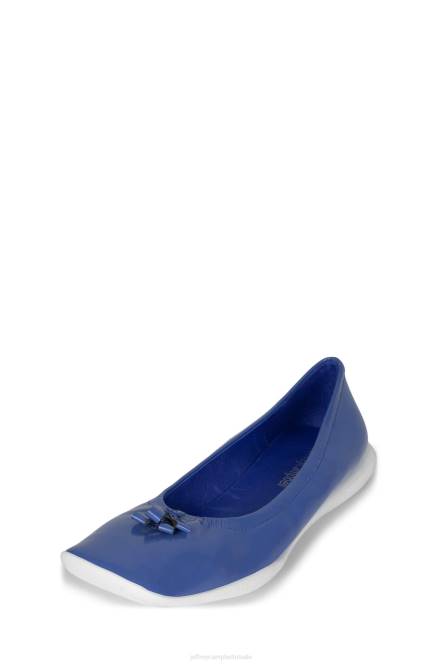 Jeffrey Campbell ballerina NDHB186 ballerina's blauw gekreukt patent vrouwen