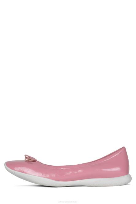 Jeffrey Campbell ballerina NDHB187 ballerina's roze gekreukt patent vrouwen