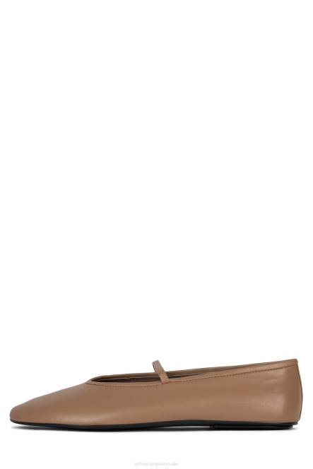 Jeffrey Campbell danserina NDHB47 ballerina's donker beige vrouwen