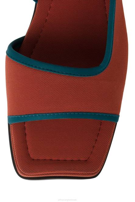 Jeffrey Campbell energiek NDHB28 sandalen oranje groenblauw gaas vrouwen