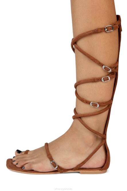 Jeffrey Campbell gladia NDHB119 sandalen lichtbruin suède vrouwen