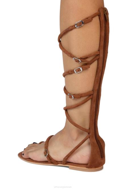 Jeffrey Campbell gladia NDHB119 sandalen lichtbruin suède vrouwen