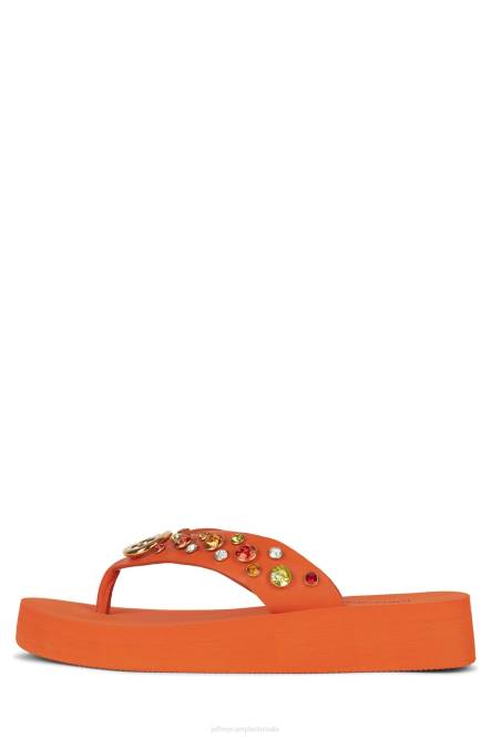 Jeffrey Campbell iconen NDHB165 sandalen oranje multi vrouwen