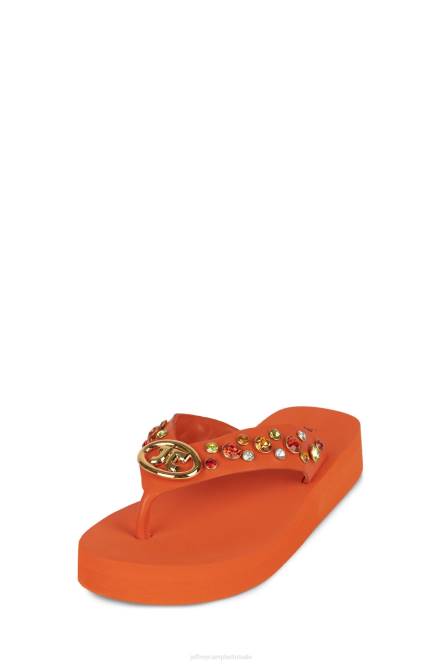 Jeffrey Campbell iconen NDHB165 sandalen oranje multi vrouwen