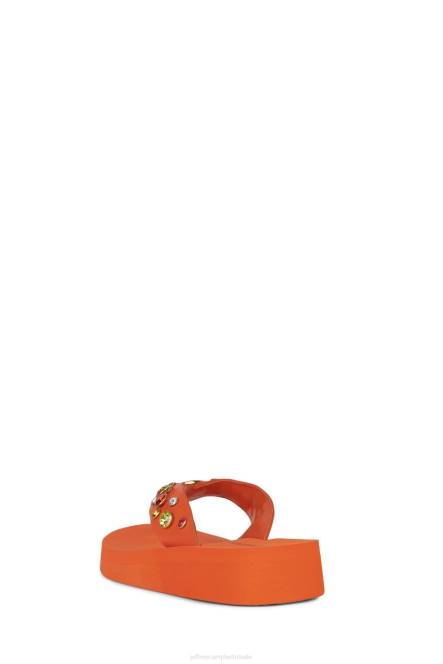 Jeffrey Campbell iconen NDHB165 sandalen oranje multi vrouwen