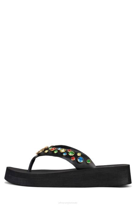 Jeffrey Campbell iconen NDHB167 sandalen zwart multi vrouwen