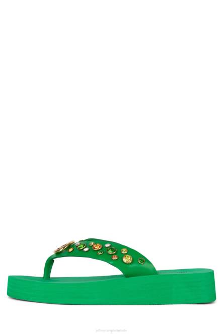 Jeffrey Campbell iconen NDHB168 sandalen groene multi vrouwen