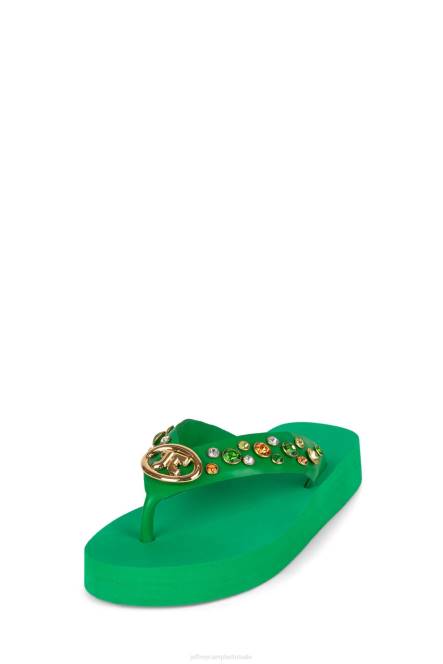 Jeffrey Campbell iconen NDHB168 sandalen groene multi vrouwen