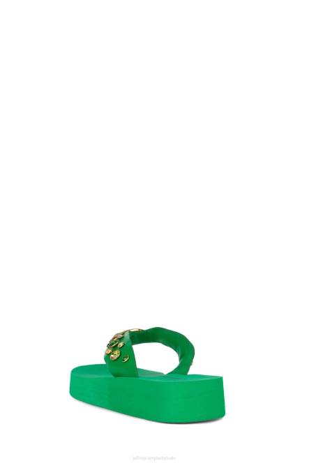 Jeffrey Campbell iconen NDHB168 sandalen groene multi vrouwen