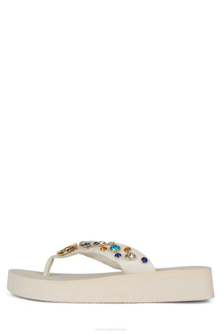 Jeffrey Campbell iconen NDHB170 sandalen creme multi vrouwen