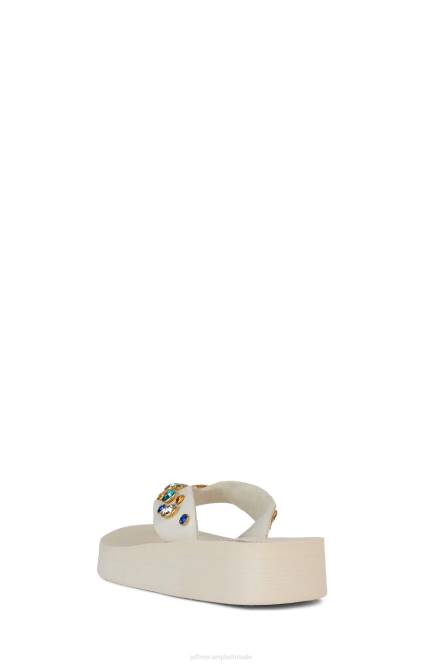 Jeffrey Campbell iconen NDHB170 sandalen creme multi vrouwen