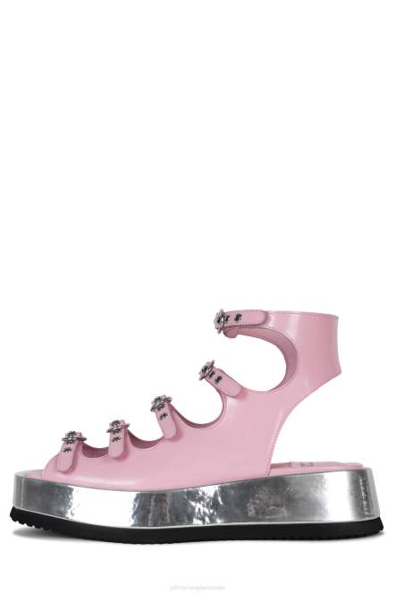 Jeffrey Campbell infrarood NDHB221 sandalen roze doos zilver vrouwen