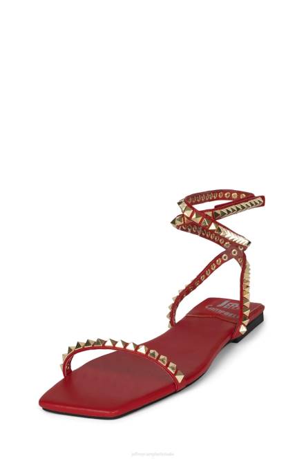 Jeffrey Campbell luxe NDHB1739 sandalen rood goud vrouwen