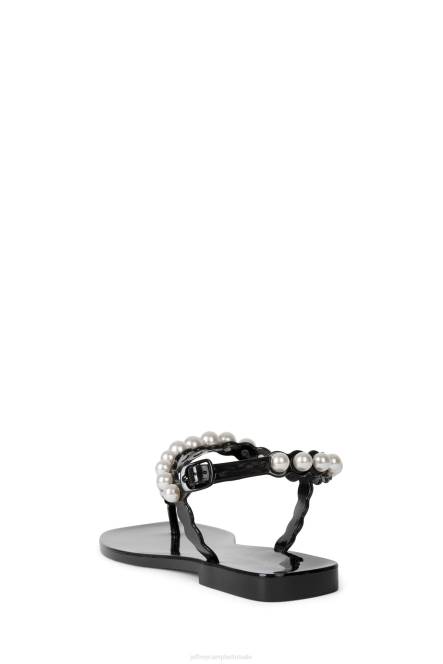 Jeffrey Campbell parelmoer NDHB65 sandalen zwart glanzend vrouwen