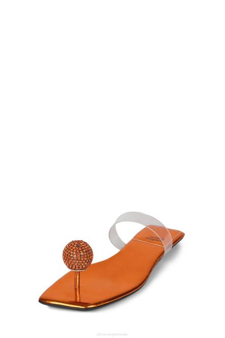 Jeffrey Campbell verfijnd NDHB1746 sandalen oranje duidelijk vrouwen