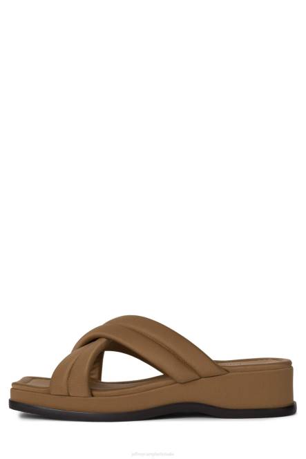 Jeffrey Campbell zon-satie NDHB21 sandalen bruin neopreen vrouwen