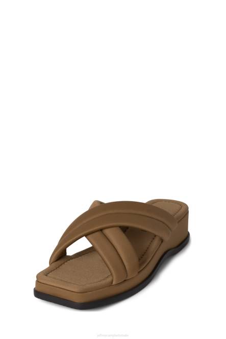 Jeffrey Campbell zon-satie NDHB21 sandalen bruin neopreen vrouwen