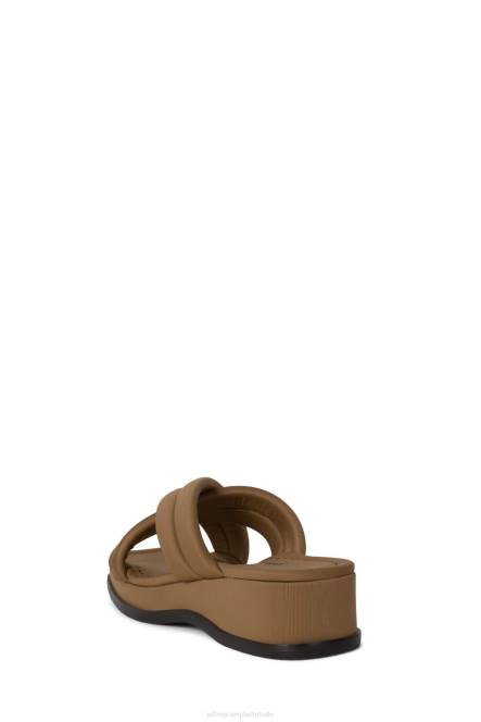 Jeffrey Campbell zon-satie NDHB21 sandalen bruin neopreen vrouwen