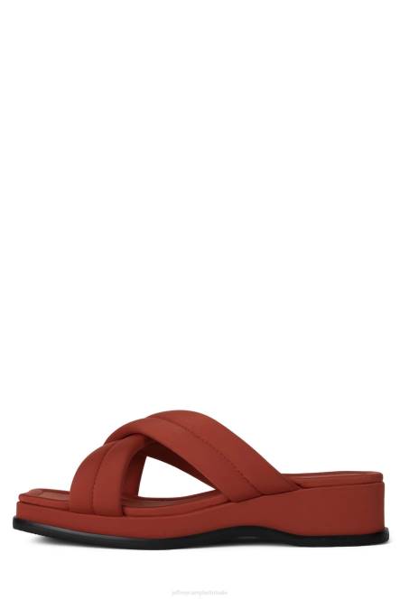 Jeffrey Campbell zon-satie NDHB22 sandalen rood neopreen vrouwen