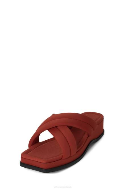 Jeffrey Campbell zon-satie NDHB22 sandalen rood neopreen vrouwen