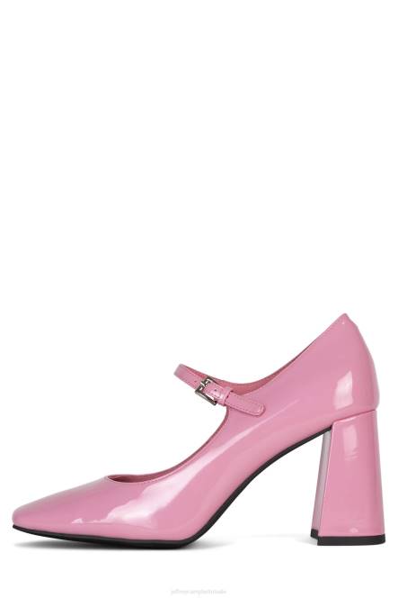 Jeffrey Campbell bourdin-2 NDHB1357 hakken pomp roze patent vrouwen