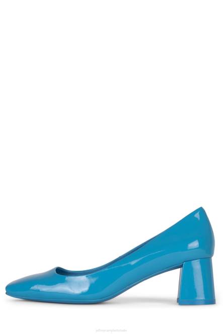 Jeffrey Campbell eileen NDHB1323 hakken pomp blauw patent vrouwen