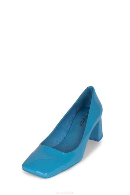 Jeffrey Campbell eileen NDHB1323 hakken pomp blauw patent vrouwen