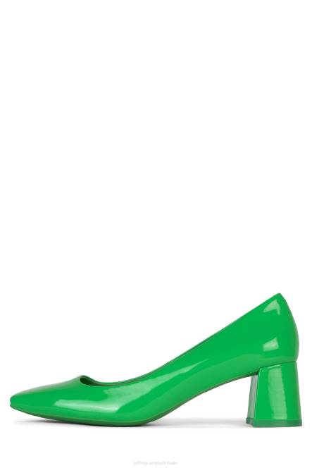 Jeffrey Campbell eileen NDHB1324 hakken pomp groen octrooi vrouwen