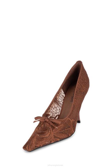 Jeffrey Campbell genadig NDHB1378 hakken pomp bruinen vrouwen