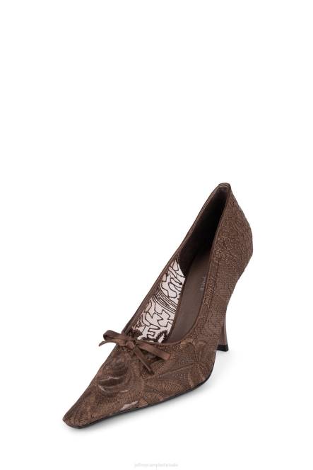 Jeffrey Campbell genadig NDHB1379 hakken pomp bruin vrouwen