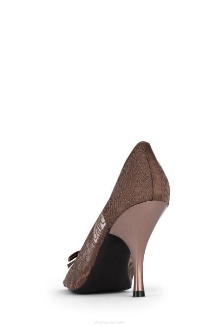 Jeffrey Campbell genadig NDHB1379 hakken pomp bruin vrouwen