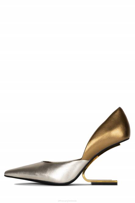 Jeffrey Campbell juliette NDHB1340 hakken pomp goud brons combinatie vrouwen