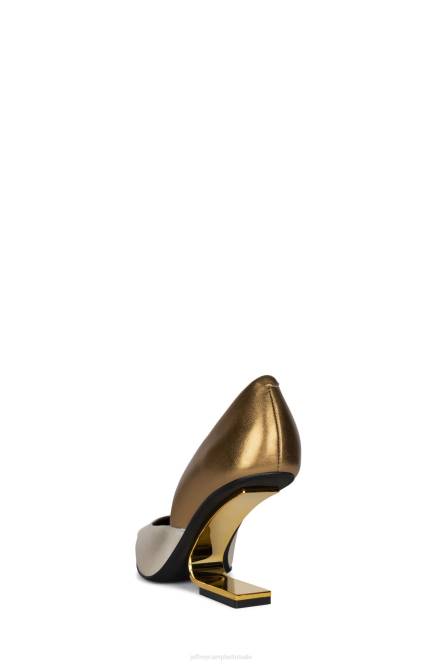 Jeffrey Campbell juliette NDHB1340 hakken pomp goud brons combinatie vrouwen