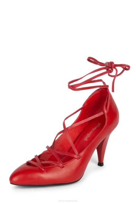 Jeffrey Campbell kreuger NDHB1370 hakken pomp rood vrouwen