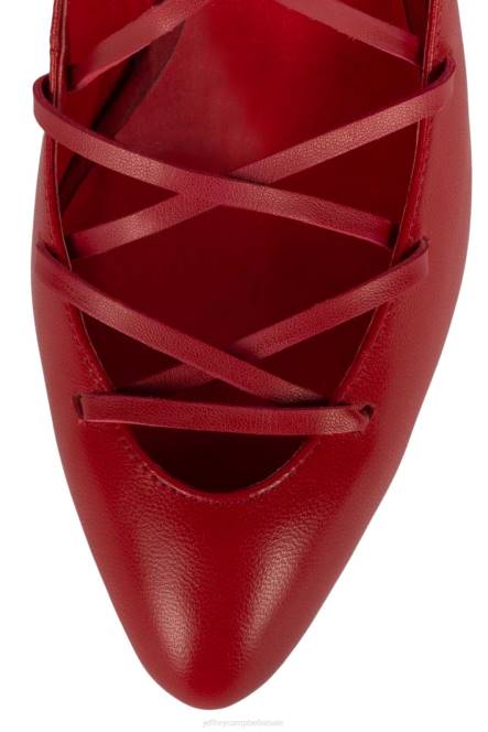 Jeffrey Campbell kreuger NDHB1370 hakken pomp rood vrouwen