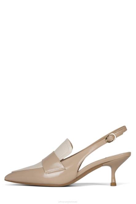 Jeffrey Campbell literatuur NDHB1390 hakken pomp beige crèmekleurige doos vrouwen