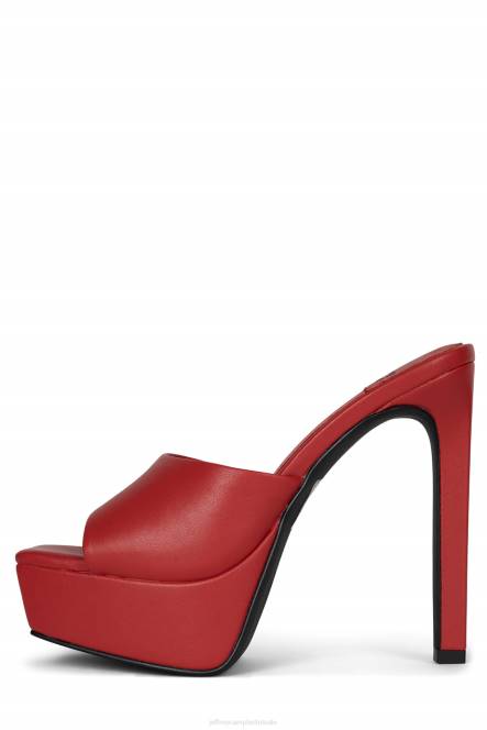 Jeffrey Campbell gaan-glam NDHB1663 muilezel met hakken rood vrouwen