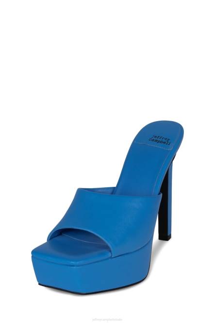 Jeffrey Campbell gaan-glam NDHB1664 muilezel met hakken blauw vrouwen