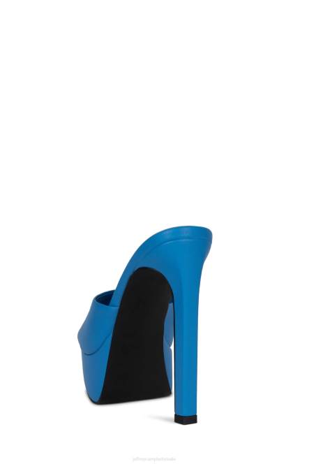 Jeffrey Campbell gaan-glam NDHB1664 muilezel met hakken blauw vrouwen