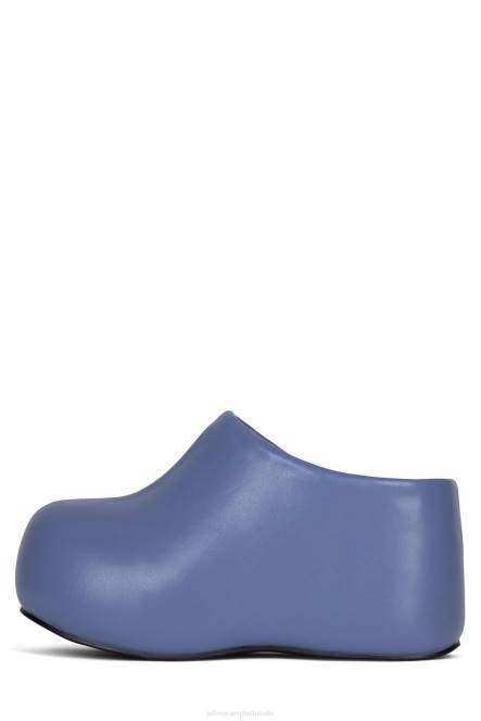 Jeffrey Campbell verstoppen NDHB1647 muilezel met hakken stoffig blauw vrouwen