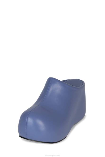 Jeffrey Campbell verstoppen NDHB1647 muilezel met hakken stoffig blauw vrouwen