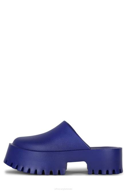 Jeffrey Campbell verstoppen NDHB1693 muilezel met hakken blauw vrouwen