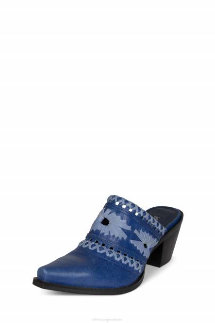 Jeffrey Campbell weeft NDHB1728 muilezel met hakken blauwe combi vrouwen