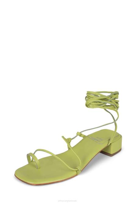 Jeffrey Campbell agaat-2 NDHB1599 sandaal met hak chartreuse vrouwen