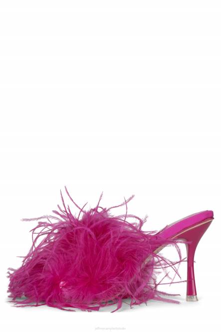 Jeffrey Campbell chauffeur NDHB1540 sandaal met hak heldere fuchsia vrouwen