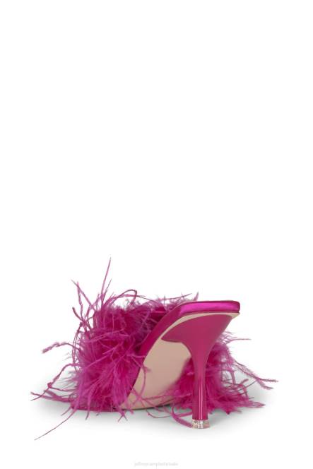 Jeffrey Campbell chauffeur NDHB1540 sandaal met hak heldere fuchsia vrouwen