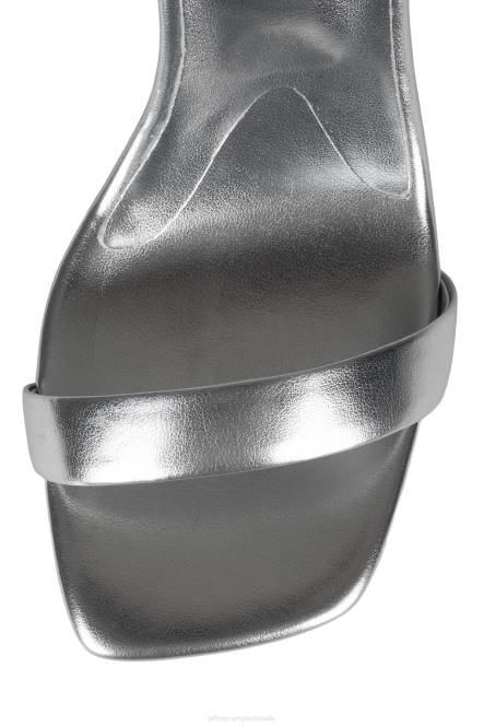 Jeffrey Campbell geometrisch NDHB1520 sandaal met hak zilver zilver vrouwen