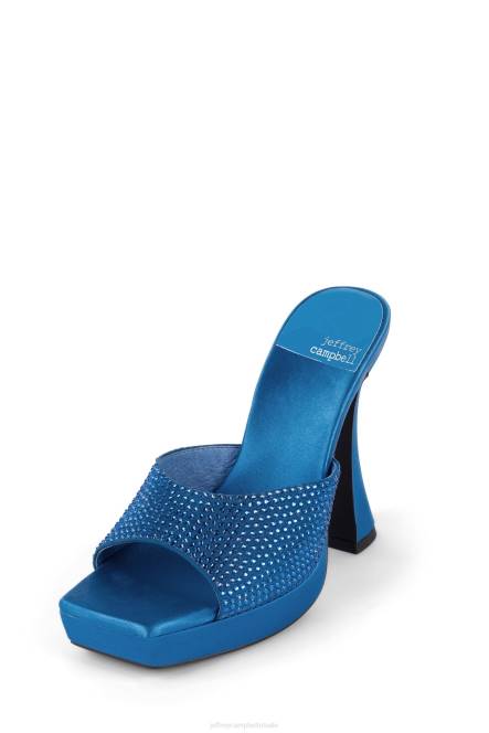 Jeffrey Campbell hollywoodj NDHB1568 sandaal met hak helderblauw satijnblauw vrouwen